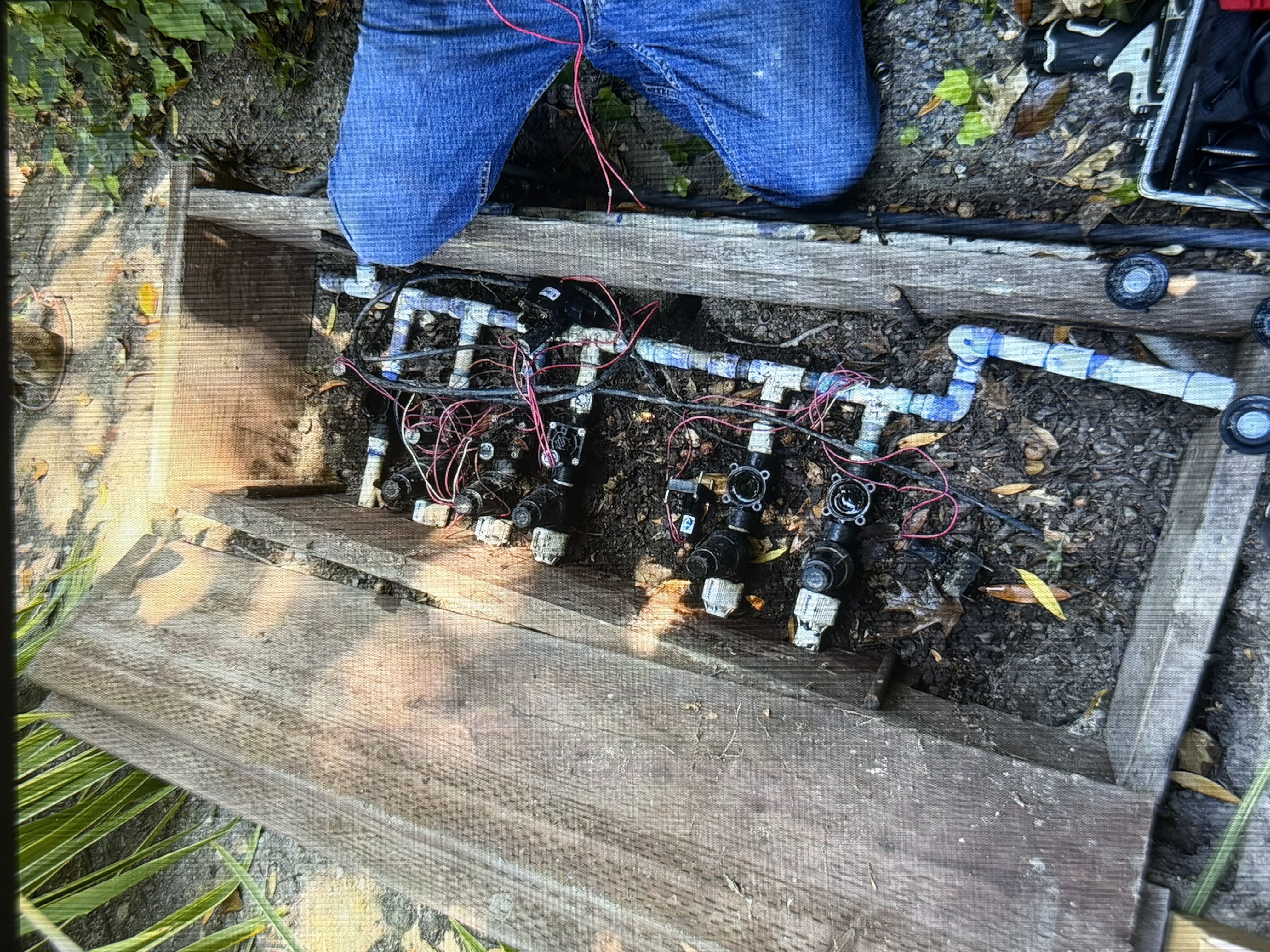 Irrigation valve system installation and repair by Mestow Landscaping